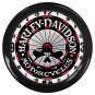Harley Davidson Skull Dartboard Black Wall Clock