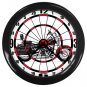 Harley Davidson FLSTC Heritage Softail Classic Dartboard Black Wall Clock