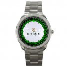 Golf Ball Green Rolex Style Sport Metal Watch