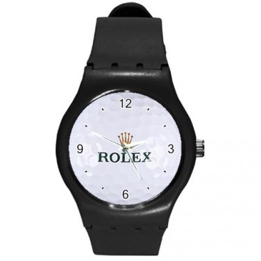 Golf Ball Rolex Black Plastic Watch