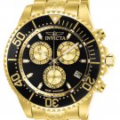 Invicta Men's Pro Diver Quartz Chronograph Black Gold Dial Watch