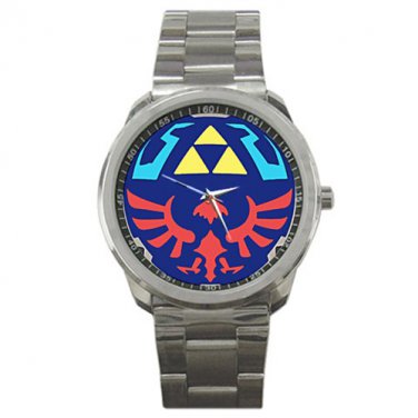 The Legend of Zelda-Link Shield Watch-Stainless Steel-New