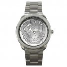 National Baseball Hall of Fame Silver Stainless Steel Watch-Unisex