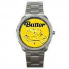 BTS Butter Logo Stainless Steel Watch-Unisex