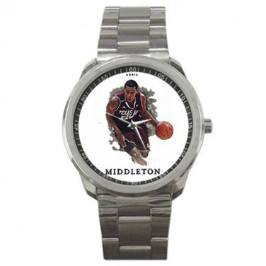 Khris Middleton - NBA Basketball Silver Stainless Steel Watch-Unisex