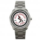 Elvis Presley All Star Converse Logo Jailhouse Rock Silver Stainless Steel Watch-Unisex
