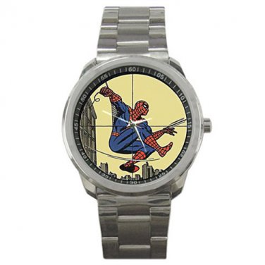 Spider-man on Target Stainless Steel Watch-Unisex