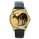 Australian Kangaroo Gold Metal Watch