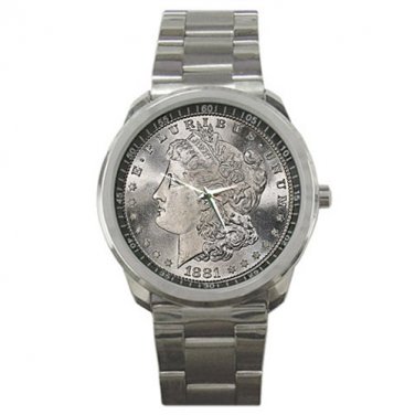 1881 S Morgan Unisex silver-tone Watch