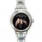 Sanderson Sisters Ladies Round Italian Charm Watch-Stainless Steel-New