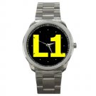 L1 Unisex Silver Steering Wheel Watch