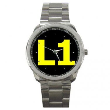 L1 Unisex Silver Steering Wheel Watch