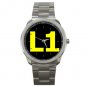 L1 Unisex Silver Steering Wheel Watch
