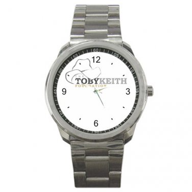 Toby Keith Foundation Logo Unisex silver-tone Watch
