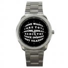 JONE WASTE YORE TOYE Unisex silver-tone Watch