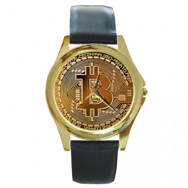 Crypto Gold Metal Watch