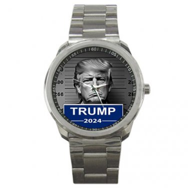 Trump 2024 Unisex silver-tone Watch