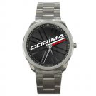 wheelschairs wheels racing Unisex silver-tone Watch