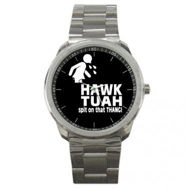 HAWK TUAH Spit On That THANG Unisex silver-tone Watch