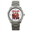 Viral Christmas Movie Thug Life Unisex silver-tone Watch