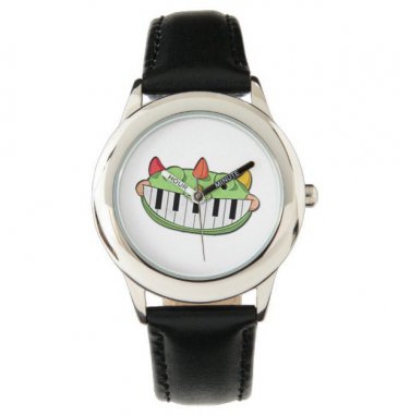 Pianosaurus White Dial Watch-Unisex