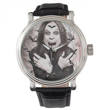 Ozzy Osbourne With Bat Dial Style Watch