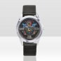 Ferrari 488 Steering Wheel Silver Tone Round Metal Watch-Unisex