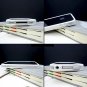 NEW White Clear TPU Rubber Plastic Bumper Ring Case Cover with Metal Color Buttons iPhone 4 4G 4S