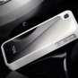 NEW White Color Mirror Metal Chrome Skin Plastic Back Hard Case Cover iPhone 4 4G 4S