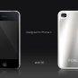 NEW White Color Mirror Metal Chrome Skin Plastic Back Hard Case Cover iPhone 4 4G 4S