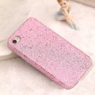 NEW Pink Bling Glitter Hard Plastic Case Cover Skin iPhone 4 4G 4S