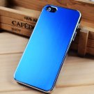 NEW Blue Ultra Thin High Luxury Metal Shell Brushed Skin Case Cover iPhone 5 5G