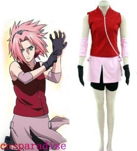 Naruto Haruno Sakura Deluxe Cosplay Costume
