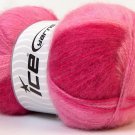 ICE Yarn Angora Multicolor Skein Lot, Pink Shades, 100 g ball / 4 Skeins per pack, Fine