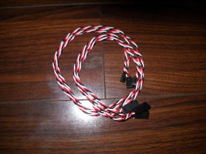 NEW! Servo Extension Twisted Wire Heavy Duty 22 AWG 24"