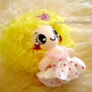 Yellow Cutie Doll Cell Phone Strap