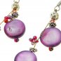 Charming Asian Style Purple Earrings