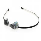Sparkling Black and Silver Headband