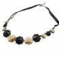 Sophisticated Black Crystal Snowflake Necklace
