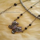 Multi-layer Purple butterfly Pearl Necklace