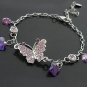Charming Purple Butterfly Bracelet