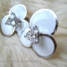 Elegant White Floweret Earrings