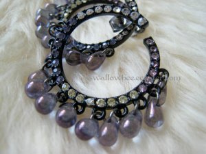 Seductive Black Drops Earrings