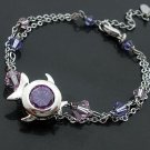 Violet Zircon Fish Bracelet