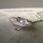 Simply Elegant Silver Tone Zircon Necklace