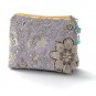 Asian Style Purple Silk Cosmetic Bag