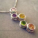 Colorful Bubbles Sterling Silver Necklace