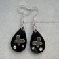 Black Butterfly Drop Earrings