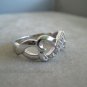 Sterling Silver Heart Shape Fashion Ring