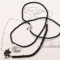 Stylish Black Unicorn Two-Layer Long Necklace